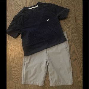 Bundle Nautica Shirt & Shorts Set